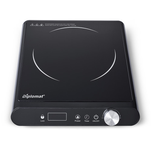 Котлон керамичен Diplomat DGC B1822K BLACK, единичен, 2000W